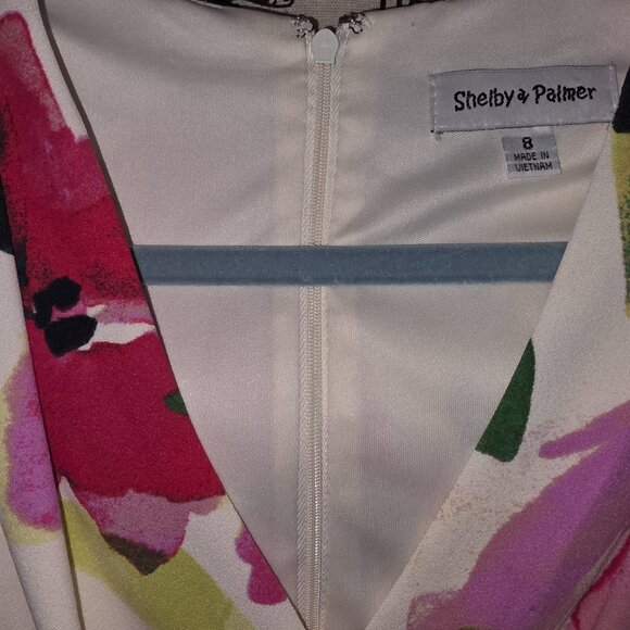 Shelby & Palmer Floral Wrap Midi Dress – Size 8 - Picture 6 of 6